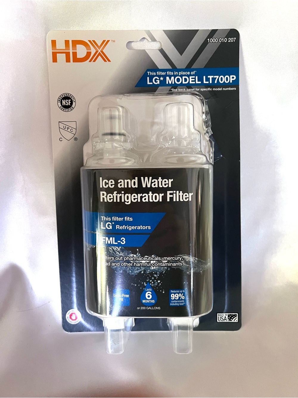 HDX Ice and Water Refrigerator Filter for LG Model LT700P  Brand New  1 Filter